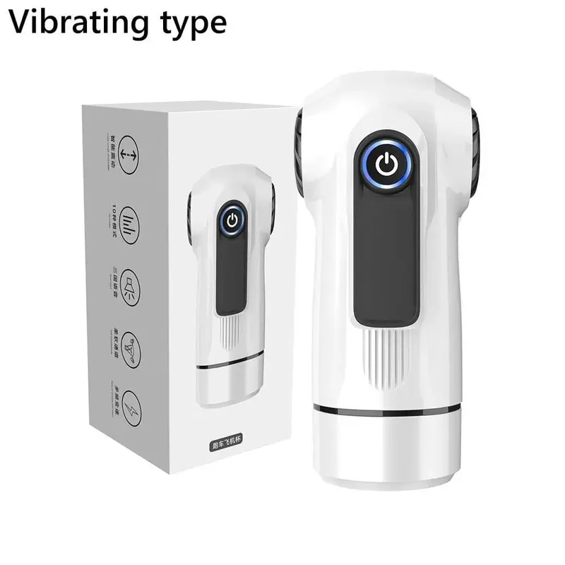 Dispositivo de treinamento masculino usb carga rápida brinquedo adulto avião copo sensual forte vibração três idiomas controle de voz mais rápido
