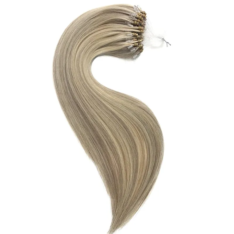 Remy 真人接髮 14-24 吋微環附件微珠自然外觀 DIY 接發