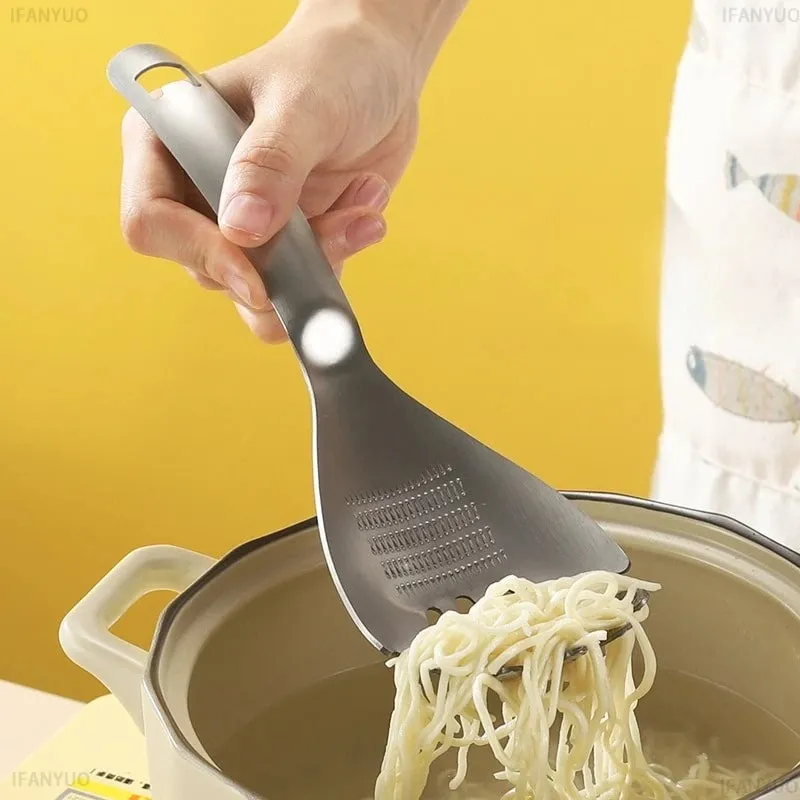 Colher multifuncional de aço inoxidável, ralador de gengibre, alho, gengibre, versátil, cozinha, triturador de gengibre para picar vegetais