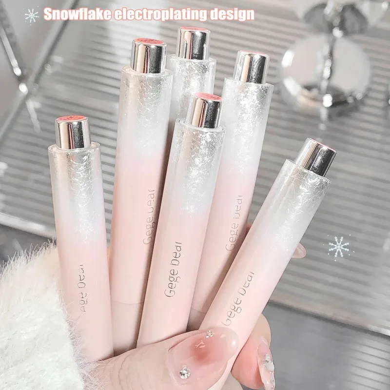 Luz de água clara sólido brilho labial geléia aguado rosa batom lápis hidratante espelho batom caneta coreano lábios maquiagem cosméticos