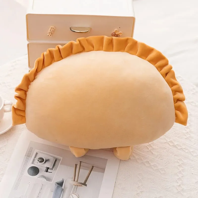 New 35cm Dumpling Plushies Pillow Cushion Kawaii Food Fried Dumpling Soft Toy Heart Cherry Blossom Hug Pillow Cute Gift
