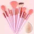Conjunto de pincéis de maquiagem profissional, 13 peças, base, sombra, blush, pó, mistura macia, fofo, cosméticos, conjunto completo de ferramentas de maquiagem feminina