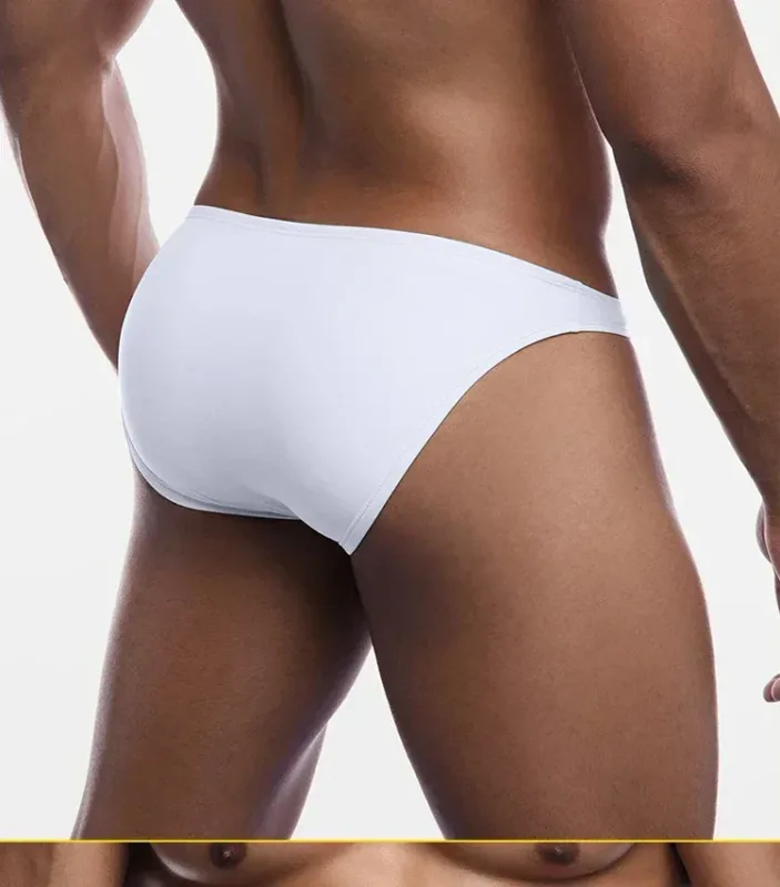 Cuecas modais masculinas de cintura baixa, sexy, cor sólida, simples, triângulo, roupa íntima, esportes, respirável, confortável, calcinha masculina
