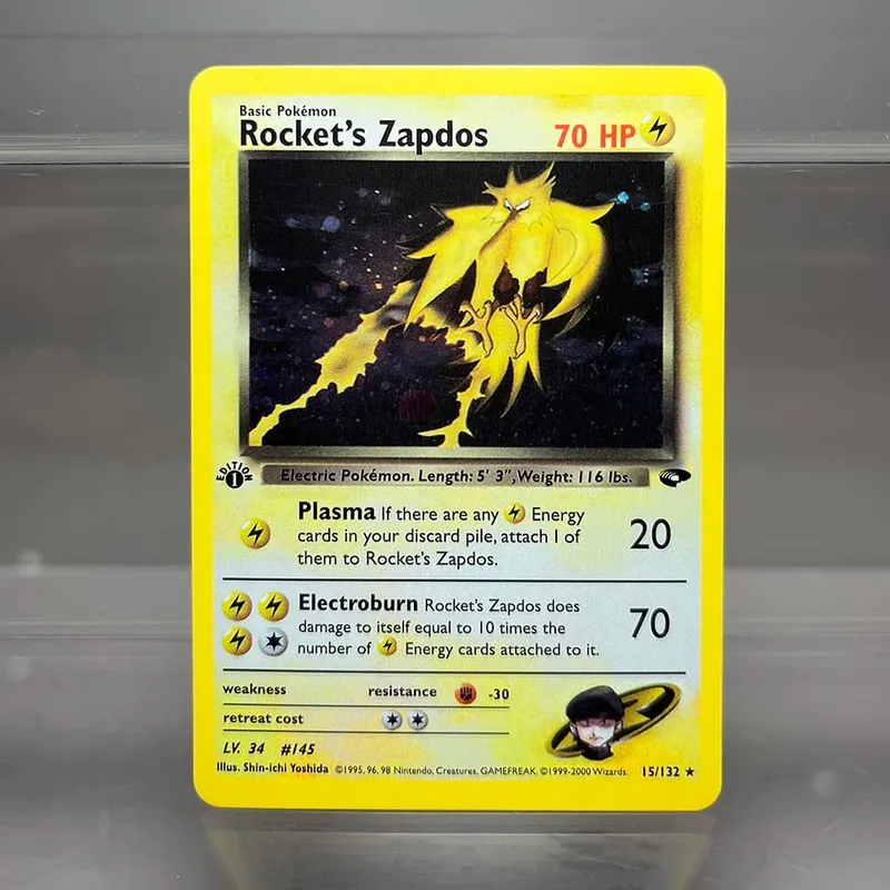 Cartões pkm 1ª edição desafio de academia 1996 conjunto de base cartões de folha única mewtwo gengar raichu jogo coleção cartões ptcg cartões proxy