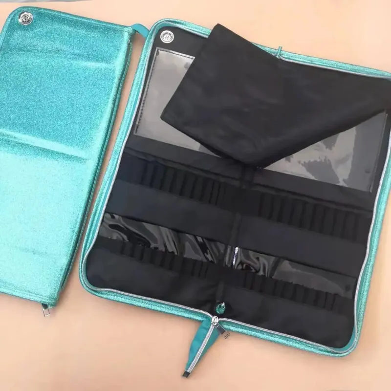 Brush storage brush bag large capacity foldable portable make up brush bag dedicated storage bag for body painting makeup