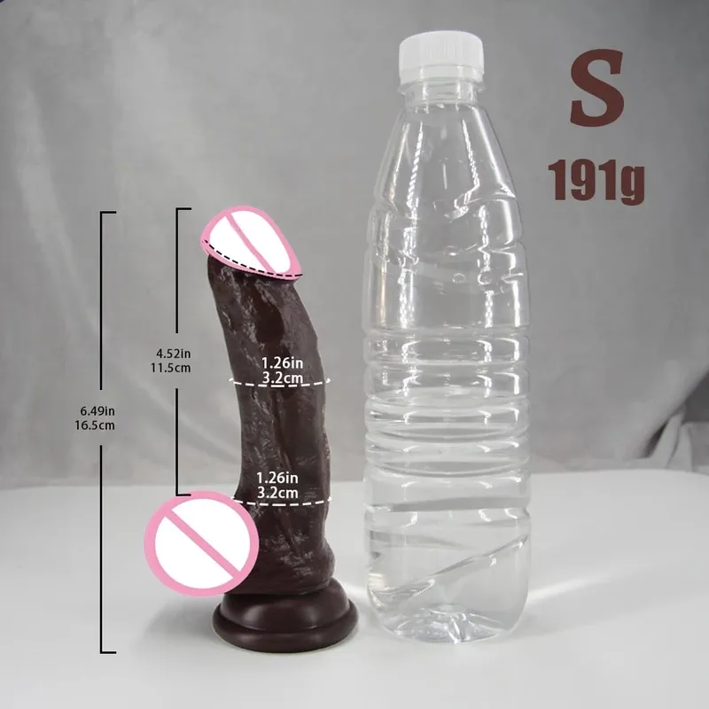 Pele realista/preto vibrador silicone pênis longo enorme vibradores com ventosa pau para mulheres masturbação brinquedos sexuais anal para adultos — image 11