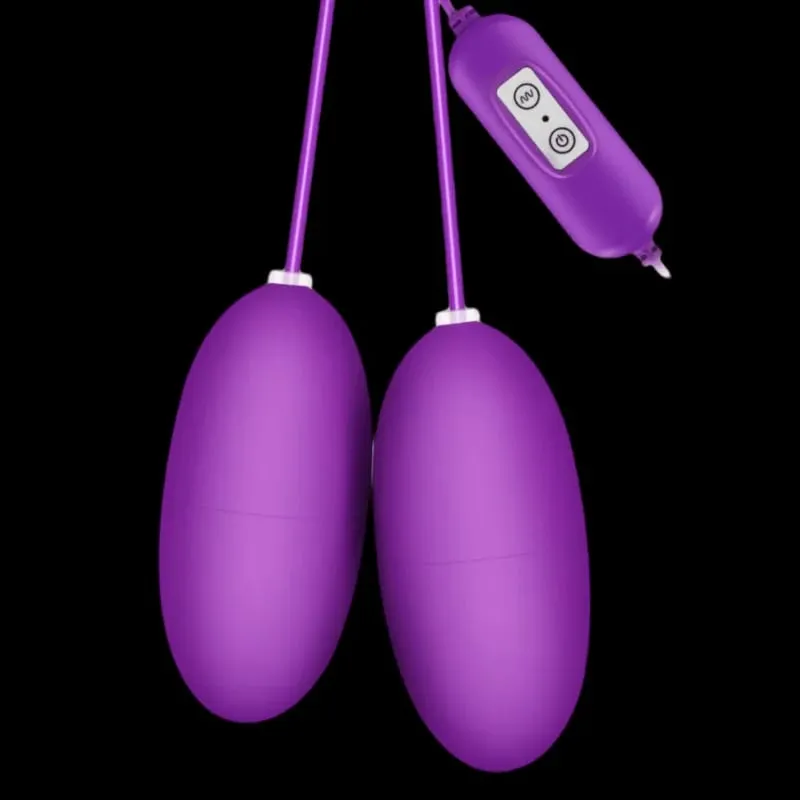 Vibrador de bala com motor duplo, ovo vibratório recarregável por USB, estimulador de clitóris, massageador, brinquedo sexual de prazer em múltiplas velocidades