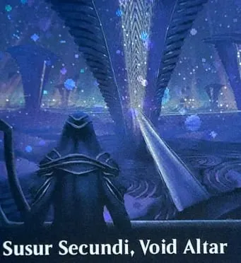 LK61 Galaxy Foil Templo Eldrazi Cavernas de Pedras Preciosas Santuário Sem Deus Galaxy Foil Cartões Proxy TCG de alta qualidade (Núcleo Preto)