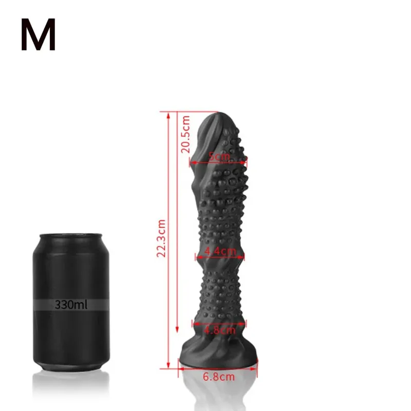 Lobo dente vara enorme longo anal plug grande vibrador butt plug ânus expansão estimulador massagem de próstata brinquedos sexuais anal para mulher homem — image 12