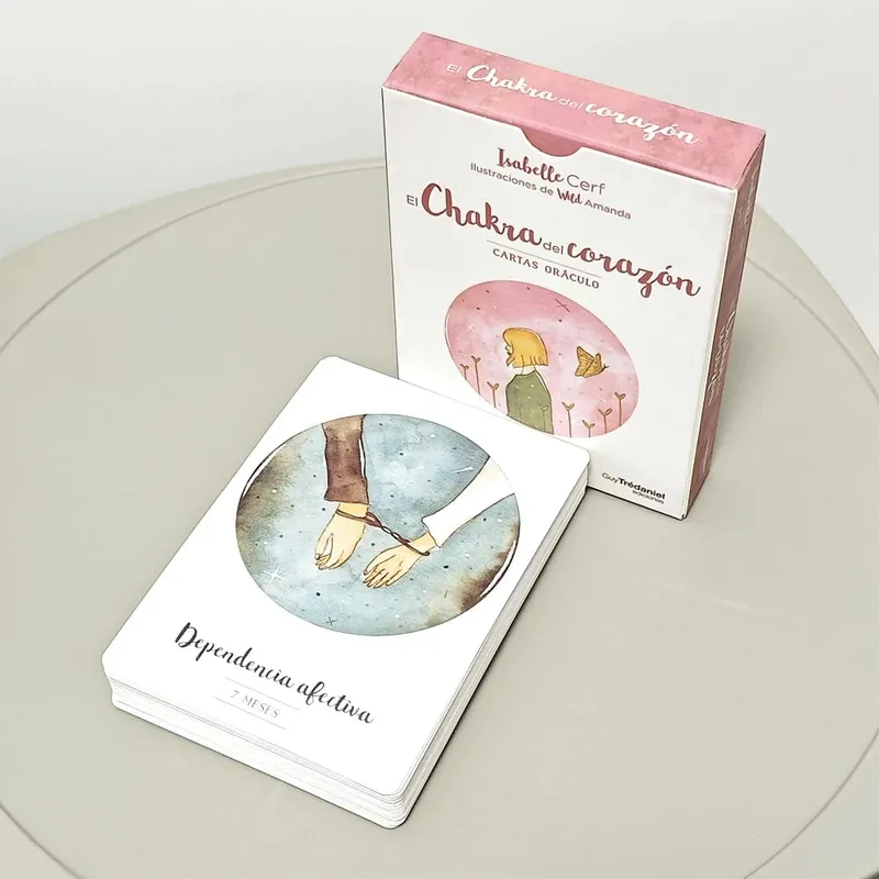 Romantic Love Oracle Deck In Spanish Language 42 Pcs Heart Chakra Oracle Cards 10.5*7.5cm
