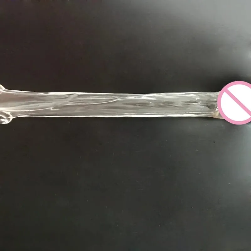 Preservativo de cristal altamente elástico, reutilizável, extensor de pênis, atraso na ejaculação, ampliação do pênis, produtos íntimos, brinquedos sexuais para homens