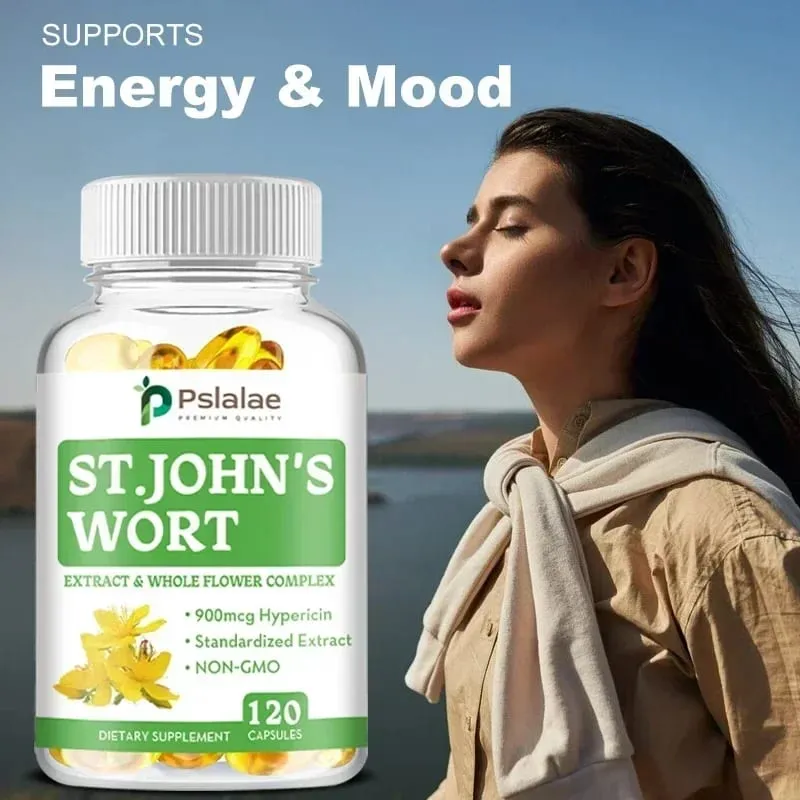 St. John's Wort Extracts and Whole Flower Complex - Stress Relief for Emotional and Mental Health