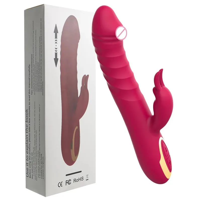 Vibrador para ponto g para iniciantes, estimulador de clitóris e ponto g, 10 vibrações, masturbador feminino, brinquedos sexuais para prazer de casal