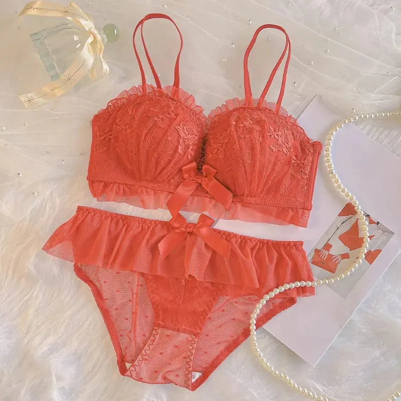 Sutiã push up sem fio para seios pequenos, sutiã de renda anti flacidez, lingerie não acolchoada para melhorar e levantar sutiãs confortáveis