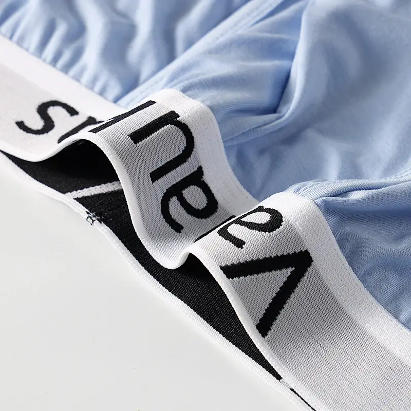 Shorts boxer modais masculinos com bolsa de suporte 3D e design conveniente de abertura lateral para uso confortável