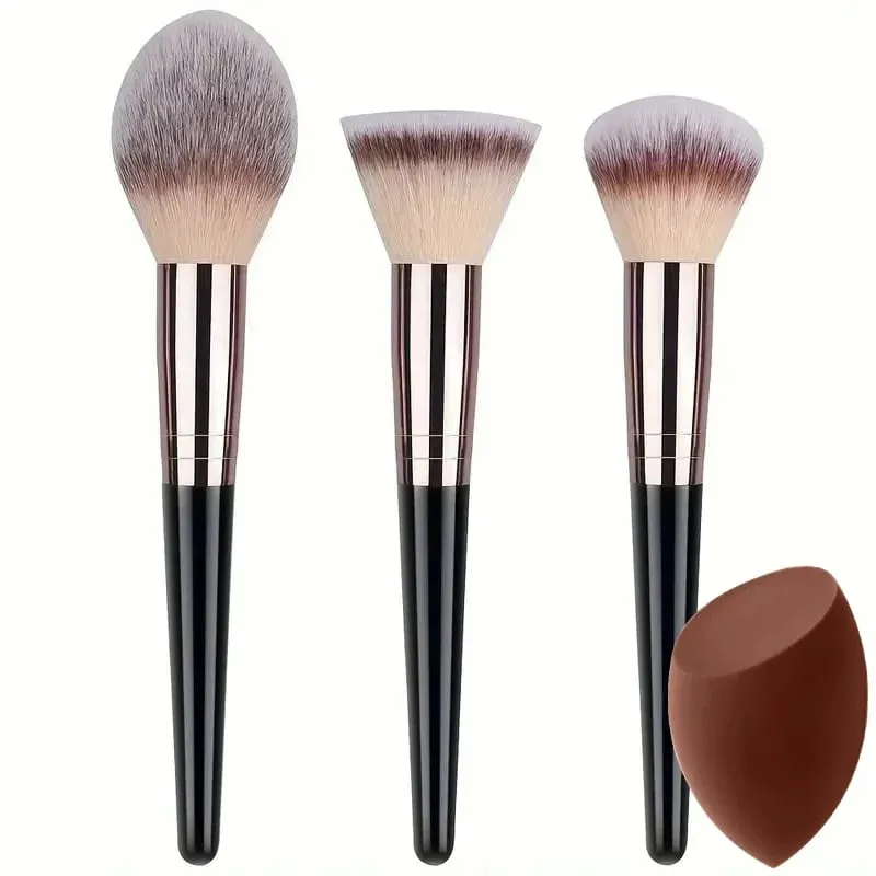 Profissional 3-20 pçs pincéis de maquiagem conjunto macio macio fundação sombra corretivo mistura kabuki ferramenta de beleza feminina