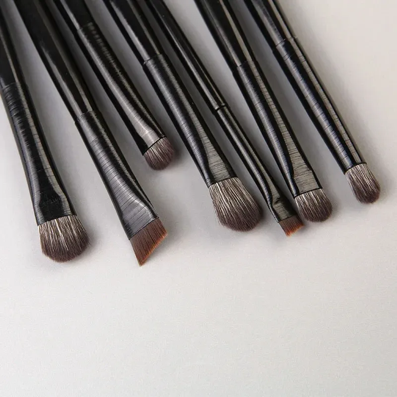 Pincéis de cerdas macias para sombra, conjunto de 9 peças, maquiagem para os olhos, manchas, delineador disfarçado, detalhe dos olhos, pequenos pincéis de maquiagem