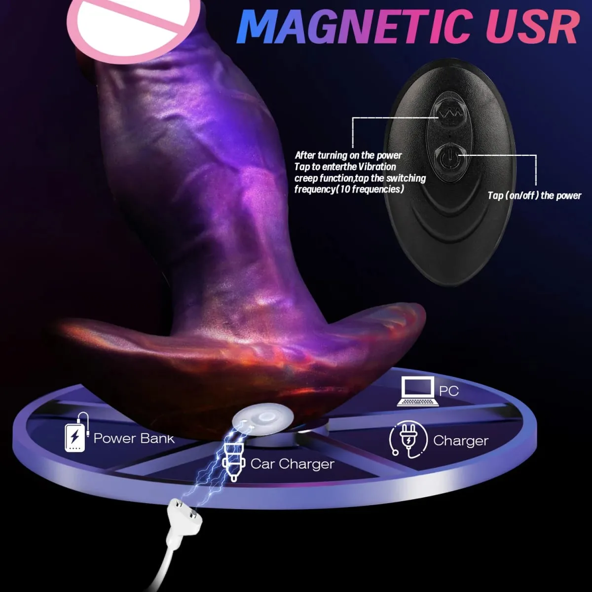 Plugue anal realista para bunda, vibrador de silicone com controle remoto, vibração de 10 frequências, massageador de próstata, plugue anal, brinquedo sexual adulto