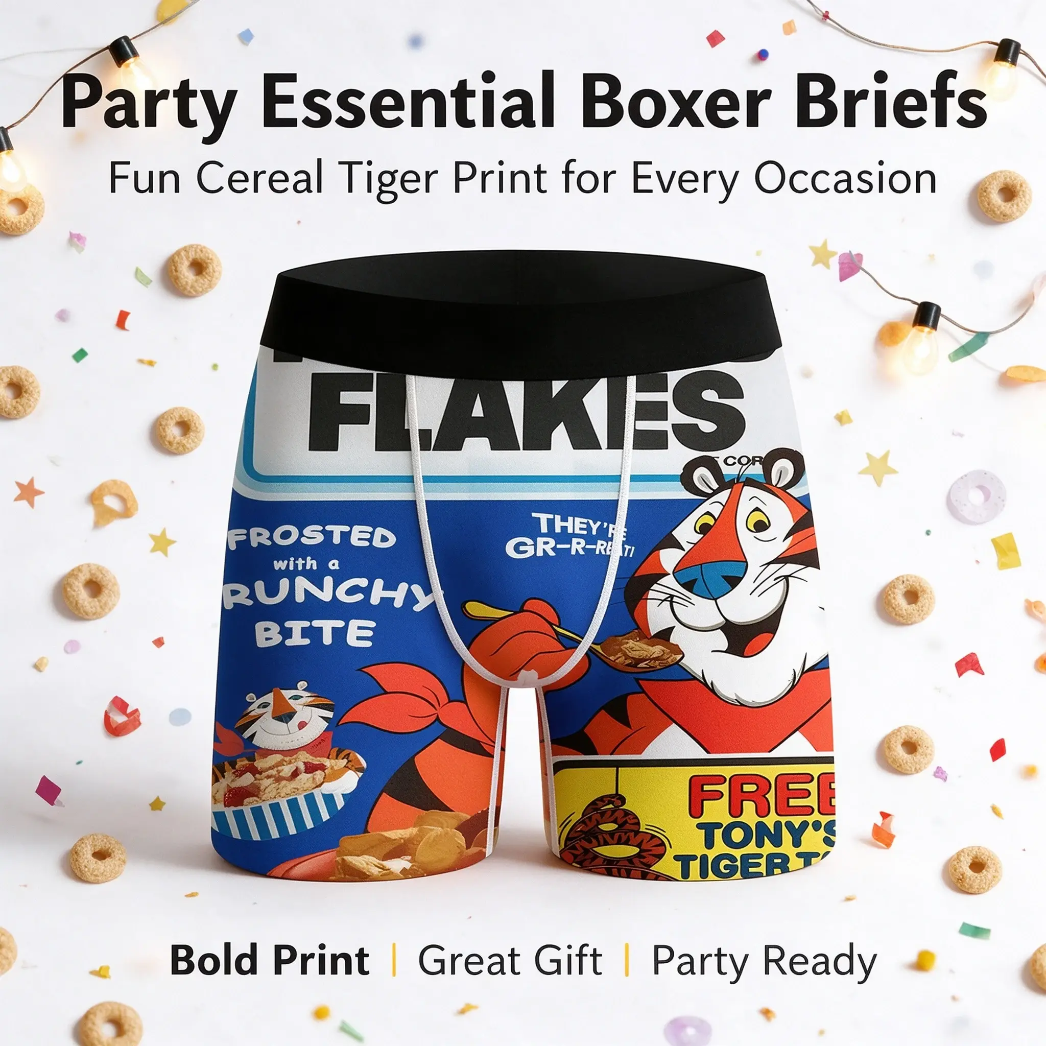 Lot de 3 boxers à la mode pour hommes, sous-vêtements confortables, doux, à la mode, imprimés, décontractés et polyvalents pour hommes 3256813065858825