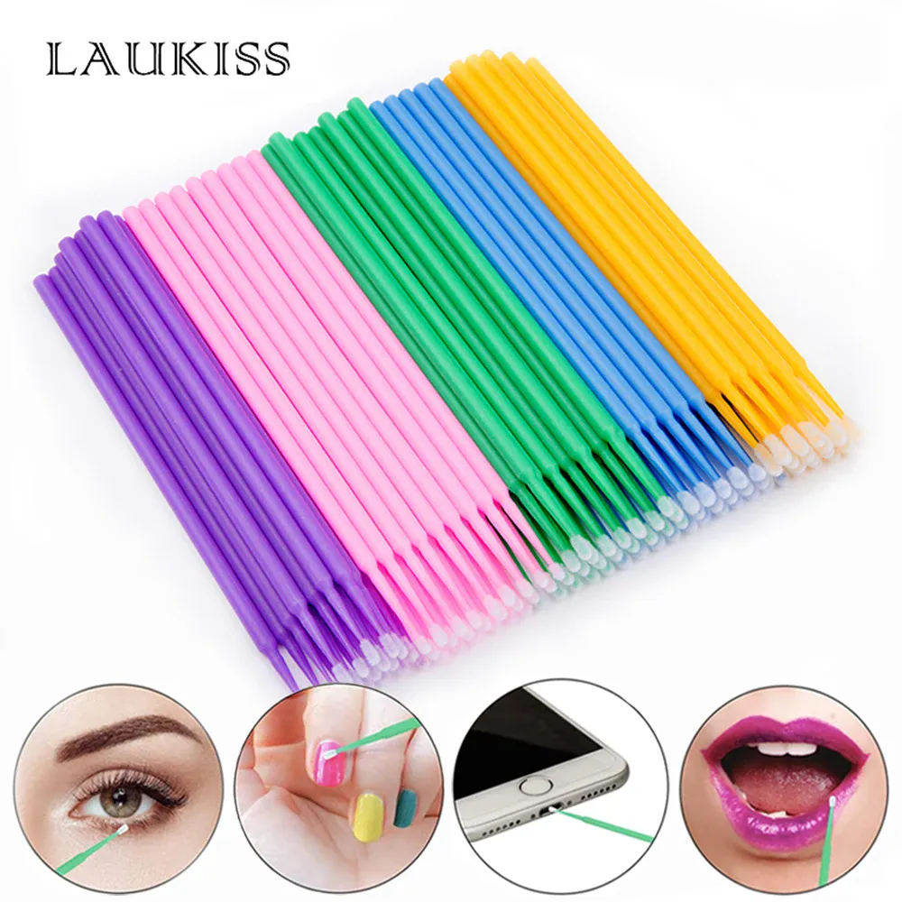 50/100/150 pçs escovas de cílios corretivo lash escova spoolies rímel varinhas aplicador para extensão de cílios conjunto de maquiagem laukiss
