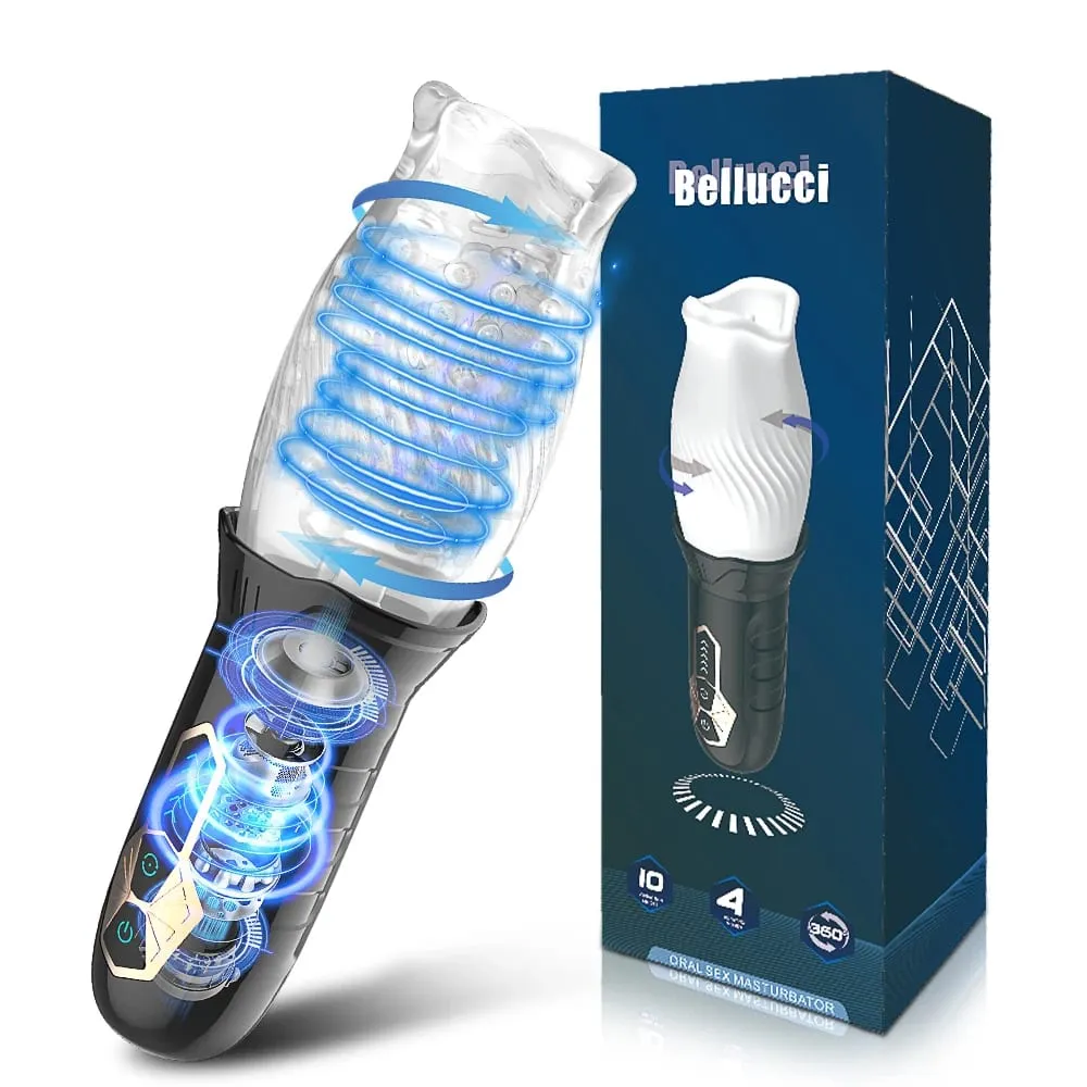 Copo masturbador rotativo automático glans trainer vagina pênis bomba manga atraso ejaculação vibrador para homens brinquedos adultos masculino — image 1