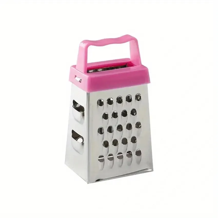 Conjunto de mini ralador de queijo de aço inoxidável - ferramenta multifuncional de cozinha de metal para triturar queijo alho gengibre - seguro para alimentos