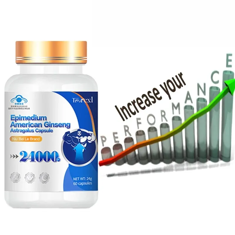 Suplemento de força extra com extrato de epimedium e panax ginseng Suplemento masculino que melhora os níveis de energia masculina — image 2
