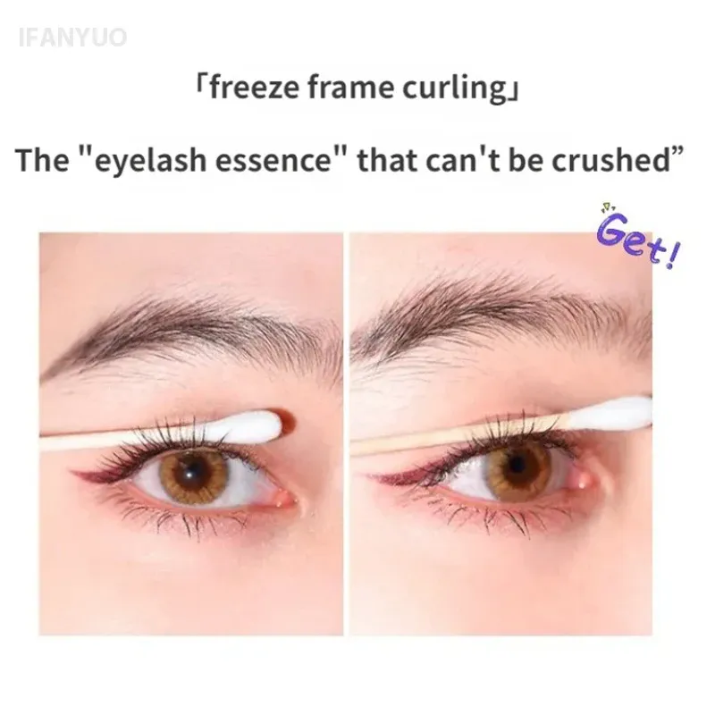 4D Black Mascara Thick Curling Long-Lasting Waterproof Smudge-Proof Silk Fiber Mascara Lengthens Eyelashes Extension Eye Makeup