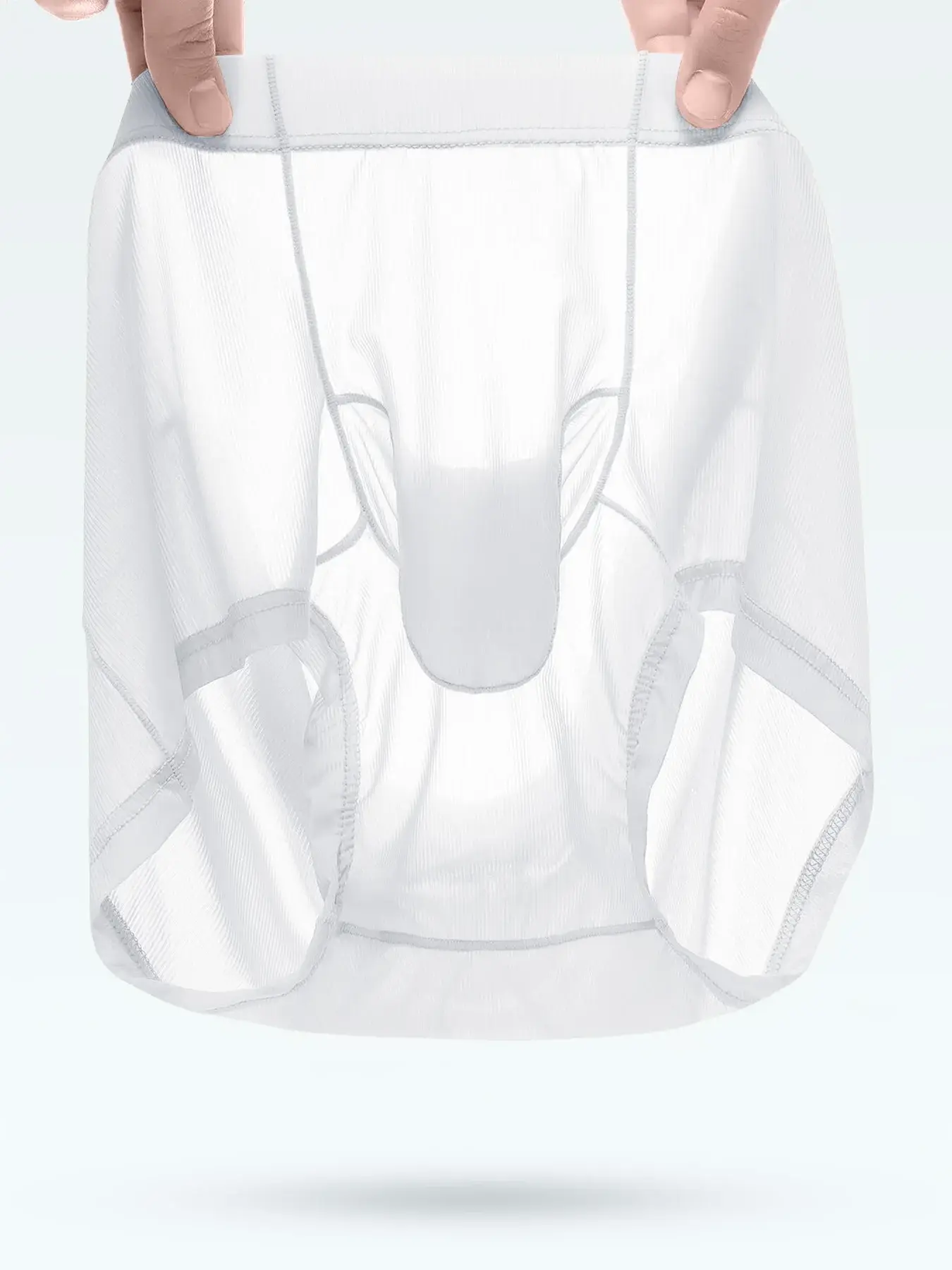 Cuecas boxer transparentes masculinas, roupa íntima sexy ultrafina, transparente, calcinhas de seda gelada, suave e brilhante, lingerie — image 8