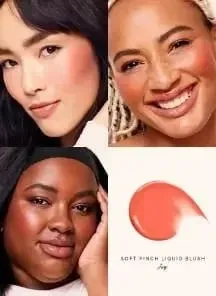 Autumn Rare Beauty Cream‑to‑powder Liquid Blush Mashed‑potato Texture Highlight Mirror Easy‑to‑apply Long‑lasting Blush Cream