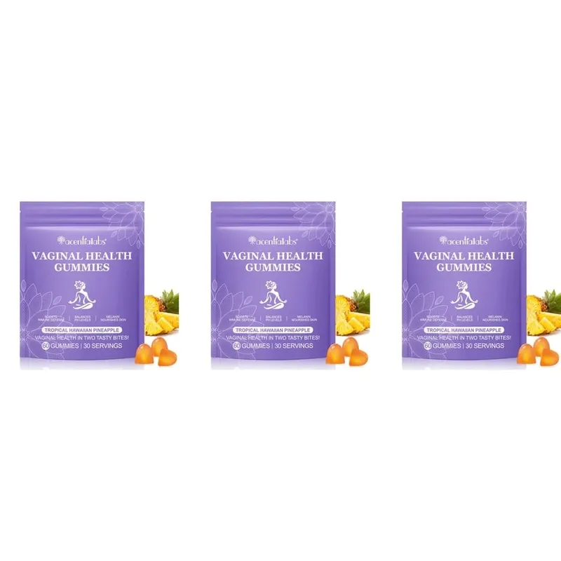 Acentiallabs Vaginal Health Gummies with Bacillus Coagulans and Vitamin C Supports Immune Defense and PH Balance 60 Gummies