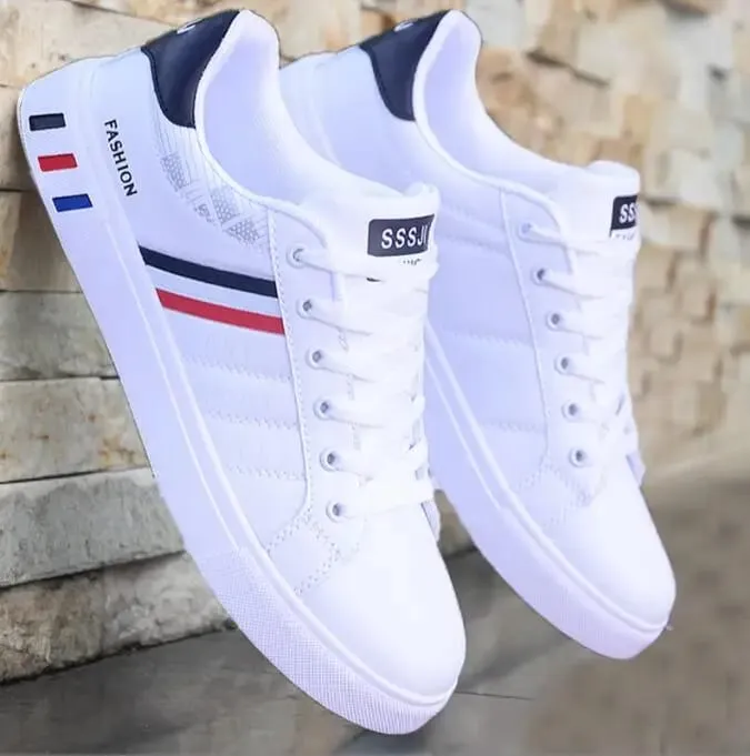 Tênis masculino sapatos vulcanizados barato plano confortável primavera outono moda branco tênis casuais sapatos masculinos chaussure