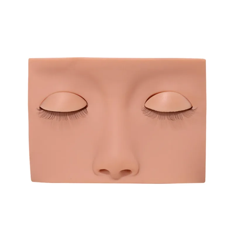 Mannequin Head For Eyelash Extension Training Kit With Removable Eyelids Silicone Cosmetic Model Heads Makeup Tools Gel Material