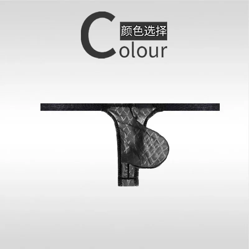 Transparente g-string masculino sexy mini t-back tangas ver através de roupa interior bulge bolsa cuecas de seda gelo lingerie pura cuecas
