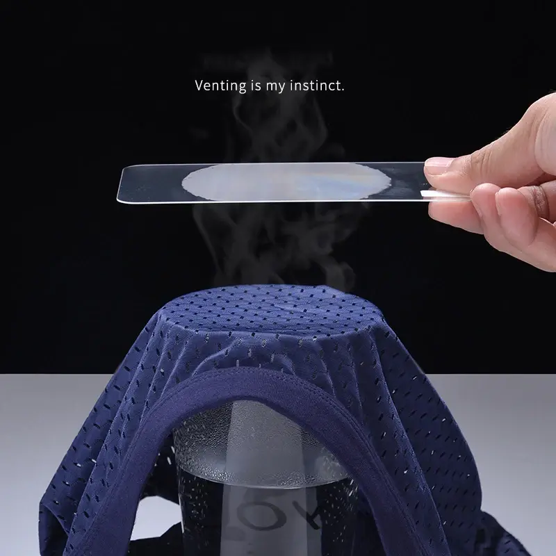 Roupa interior masculina fina respirável calcinha triangular para homens cuecas de seda gelo malha sexy calças de canto quadrado para shorts masculinos