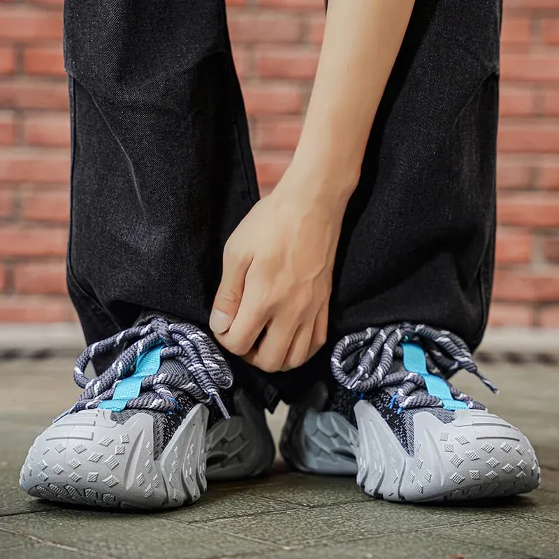 Perforated Vent Mesh Mens Light Summer Sneakers Soft Foam Anti Abrasion Flexible Outsole Outdoor Daily Shoes