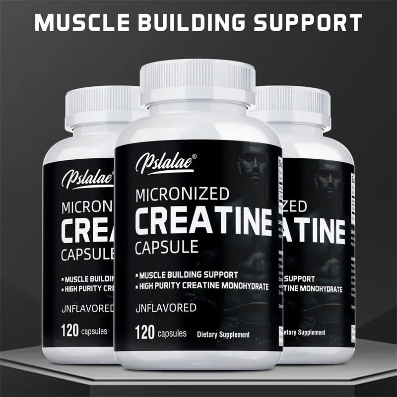 Monohidrato de creatina - 5000 mg por porção Creatina pré-treino para ajudar a construir músculos, aumentar a energia e o desempenhoSuplementos