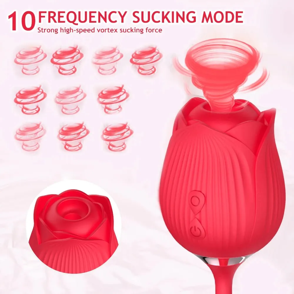 Vibrador de ponto G, estimulador de sucção de mamilo clitoriano, 10 modos, brinquedo sexual de ovo vibratório para casais femininos