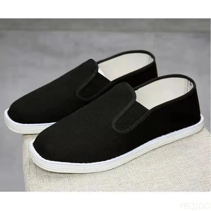 Novos sapatos de pano masculinos feitos à mão respirável apartamentos confortáveis ​​sapatos de trabalho leves casuais masculinos sapatos de lona preguiçosos zapatos homme