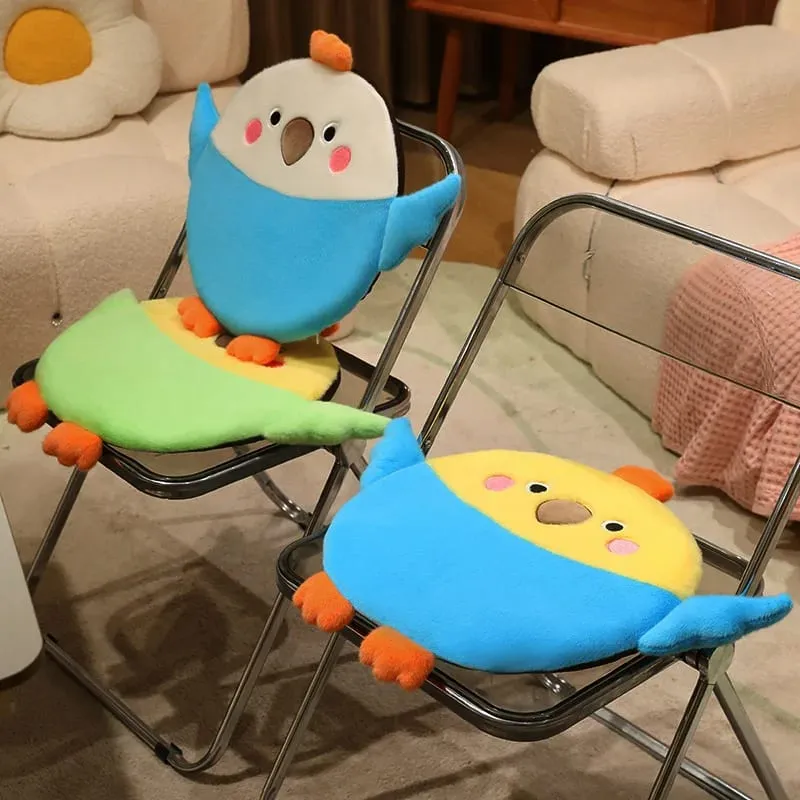 Bird Series Plush Cushion Squishy Stuffed Cushion Soft Floor Sofa Seat Cushion Home Decor Toys Creative Birthday Surprise Gifts