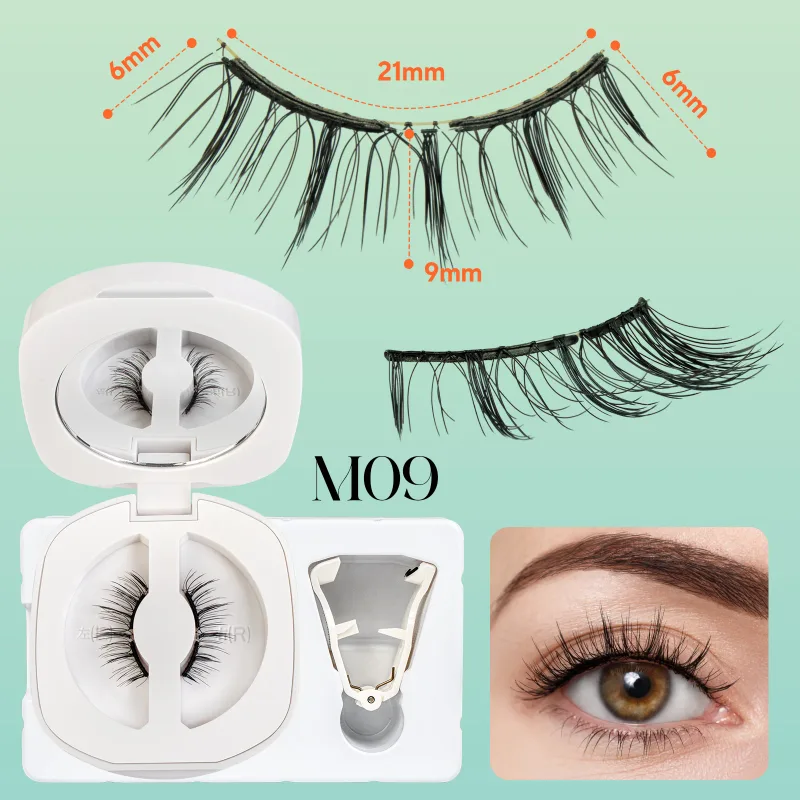 Cílios magnéticos macios, sem necessidade de cola, cílios 3d de aparência natural reutilizável, fácil aplicação, kit de cílios magnéticos macios para maquiagem dos olhos