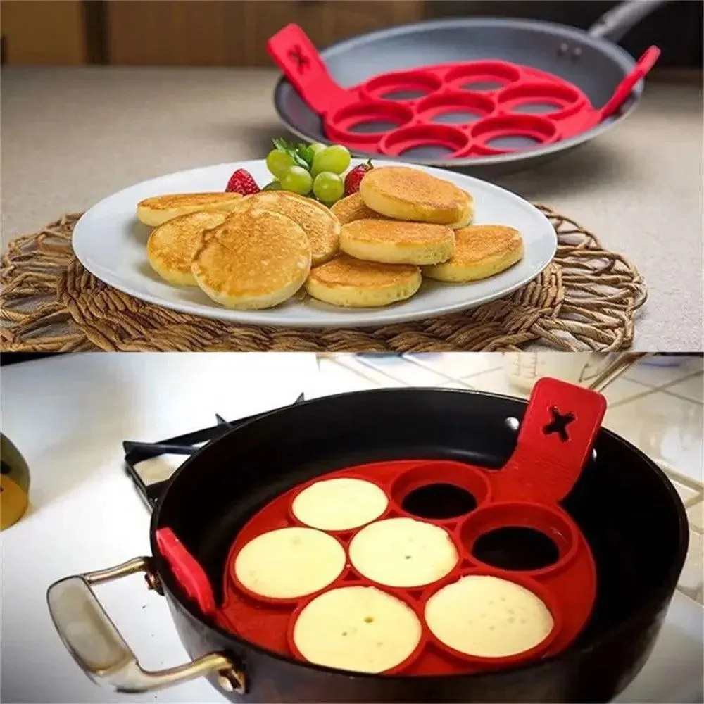 Ovo panqueca anel antiaderente fabricante de panqueca molde silicone ovo fogão frito ovo shaper omelete moldes para cozinha acessórios de cozimento