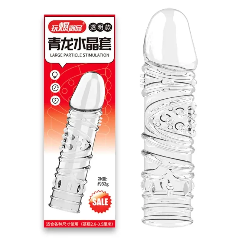 4 tipos de preservativo de cristal manga para ampliação do pênis ejaculação retardada jogos adultos sm brinquedos sexuais para homens casais