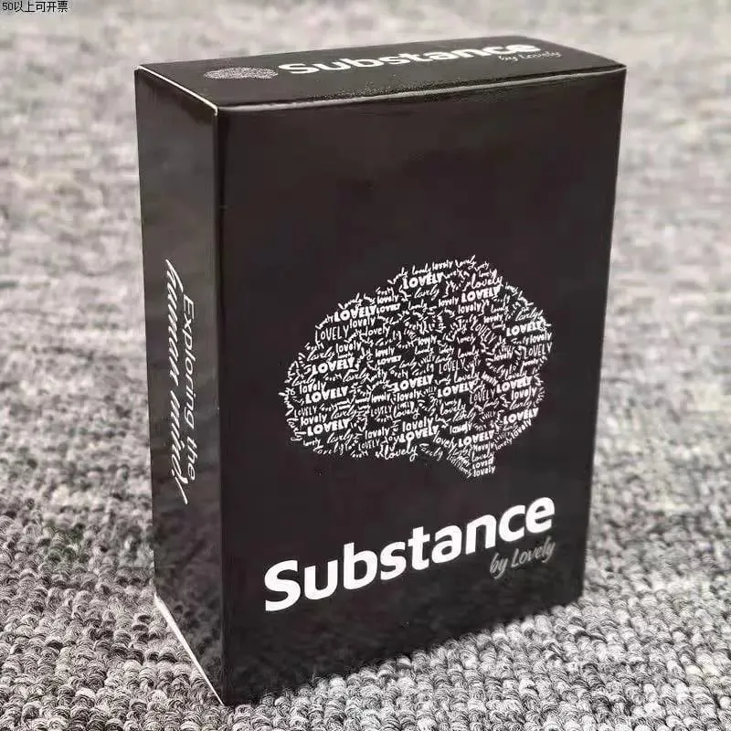 9x6.5cm substância por adorável edição em inglês bonito jogo de cartas de conversa profunda diálogo significativo com 90 cartões