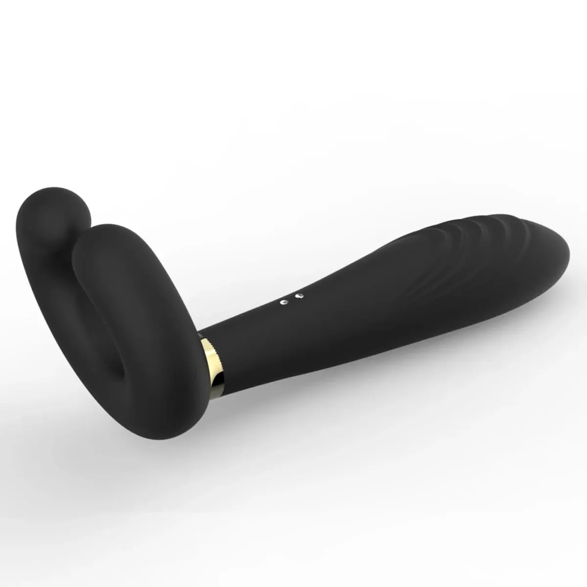 Vibrador massageador de próstata ilicone - vibrador anal turquesa ondulado com estimulador de períneo brinquedo sexual para ponto G para homens e mulheres