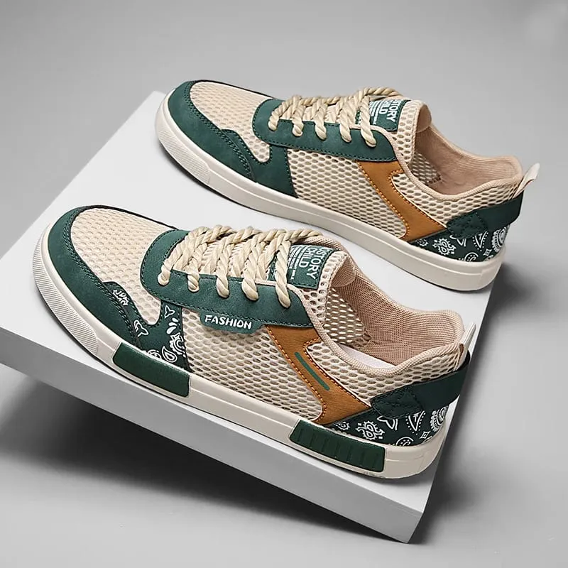 Breathable vulcanized Shoes For Men Flat Athletic Walking Sneakers Shoes Men Mesh Casual Shoes Large Size 47 — image 2