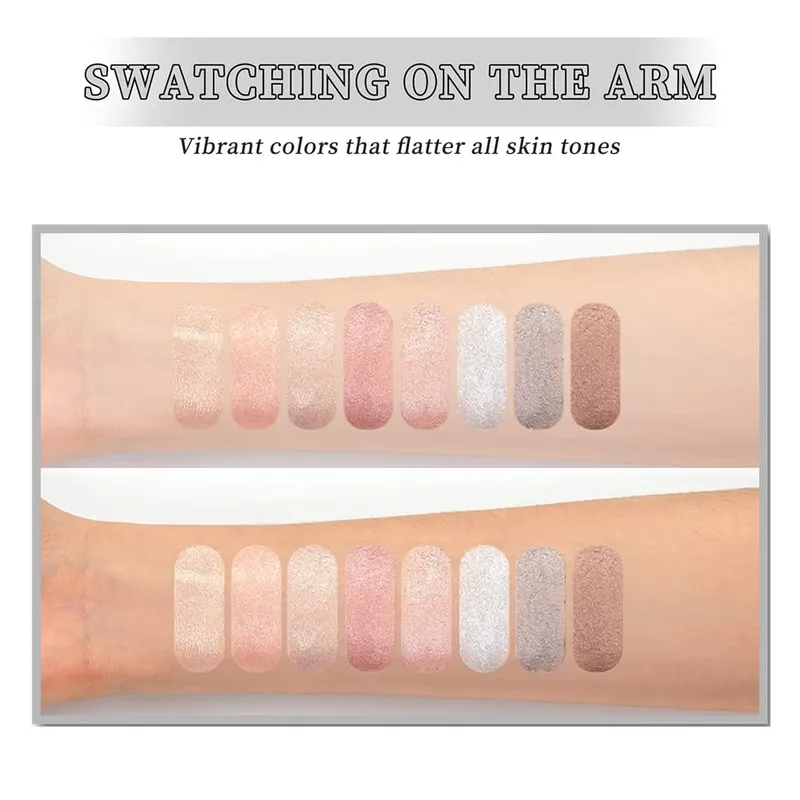 Pearlescent Eyeshadow Makeup Kits Shimmer Glitter Diamond Natural Without Taking Off Eye Shadow Cosmetics Set Highlighter
