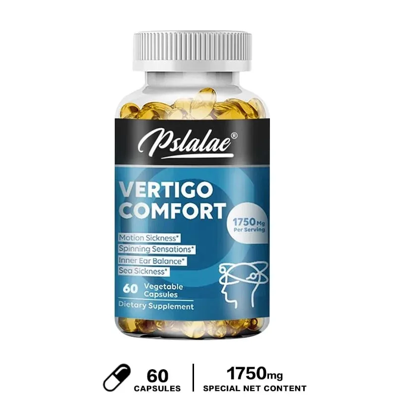 Vertigo Relief Capsules 1750mg Aids Inner Ear Balance Relieves Tinnitus Vertigo and Migraines Supplement