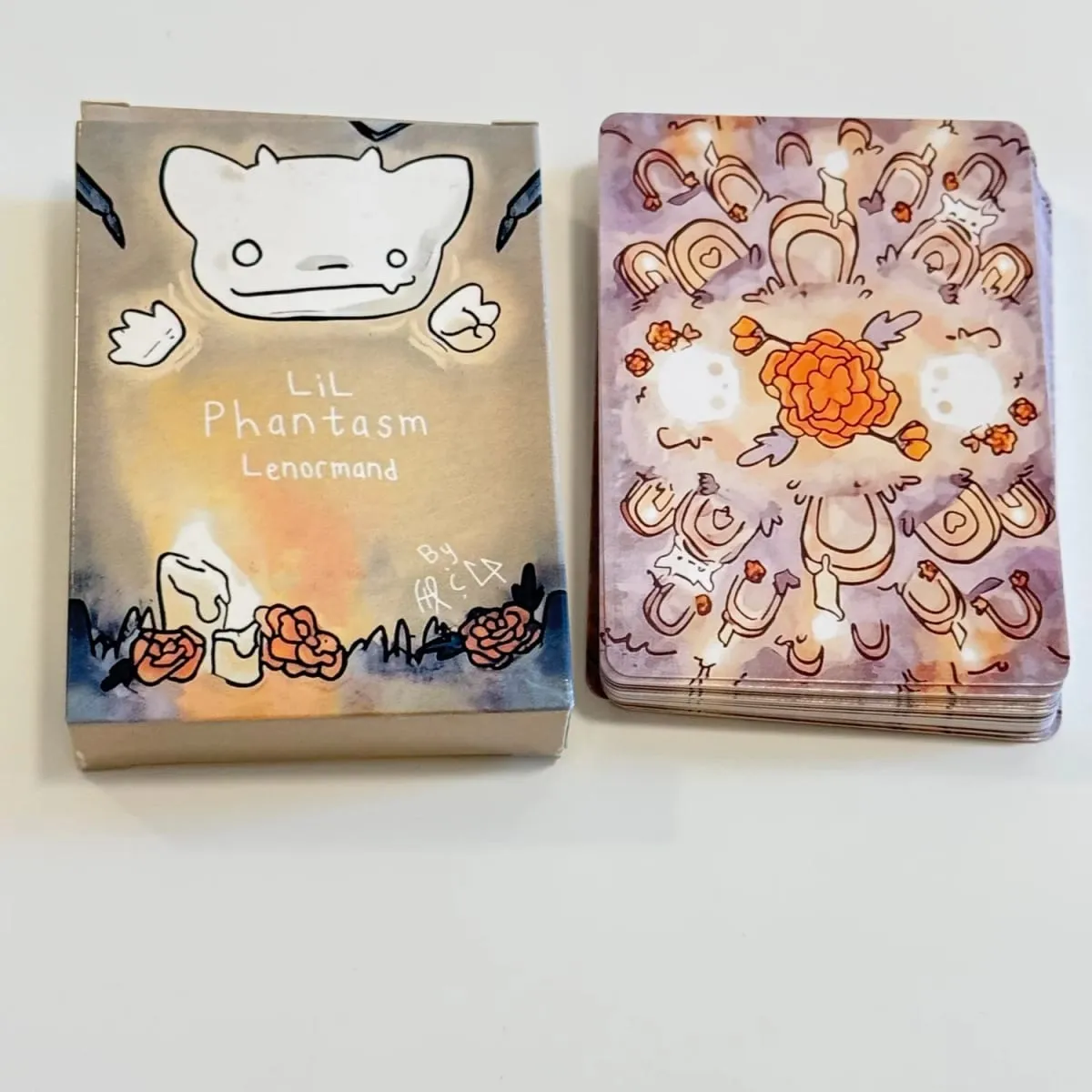 38 cartões da série lenormand dos pces-lil phantasm lenormand oracle deck inglês cartões de mesa para festas precognição & adivinhação