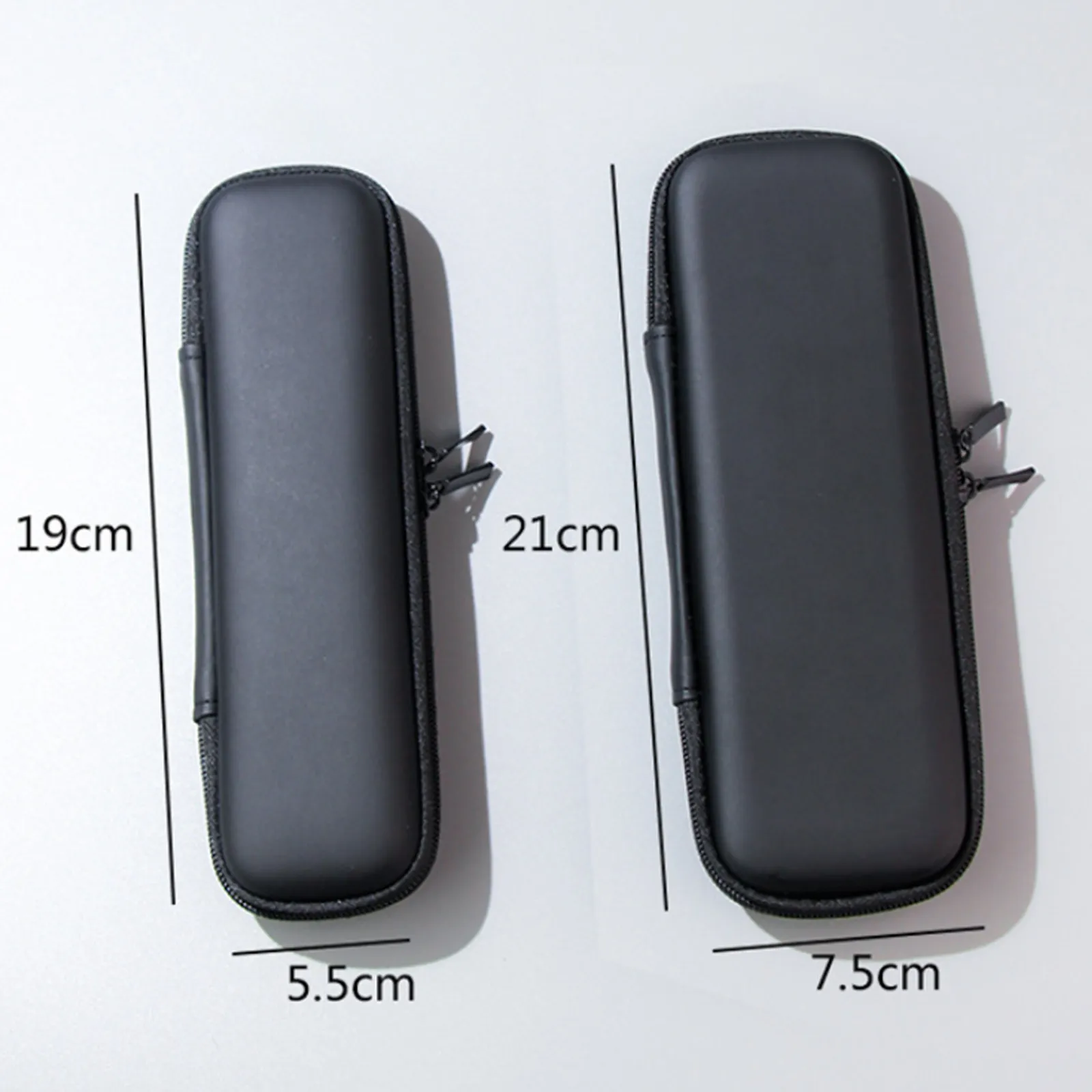 1pc preto saco de cosméticos à prova dwaterproof água duplo zíper pincéis de maquiagem caso sacos de armazenamento feminino portátil titular escova de viagem caso de maquiagem